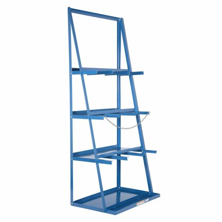 Vestil Vertical Bar Rack 39-1/4"W x 24"L x 84-1/2"H Blue Painted Steel VBR-9